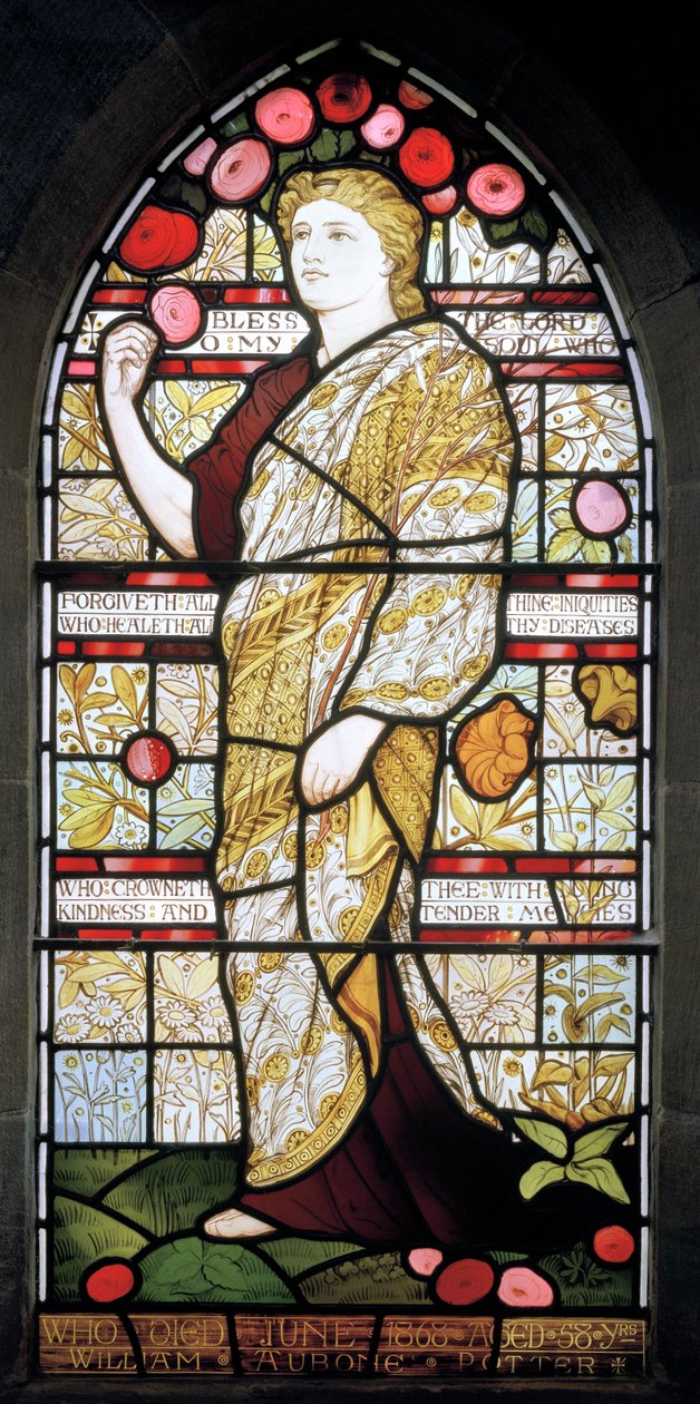 Psalm 103, 1870 (målat glas) av Frederick Vincent Hart