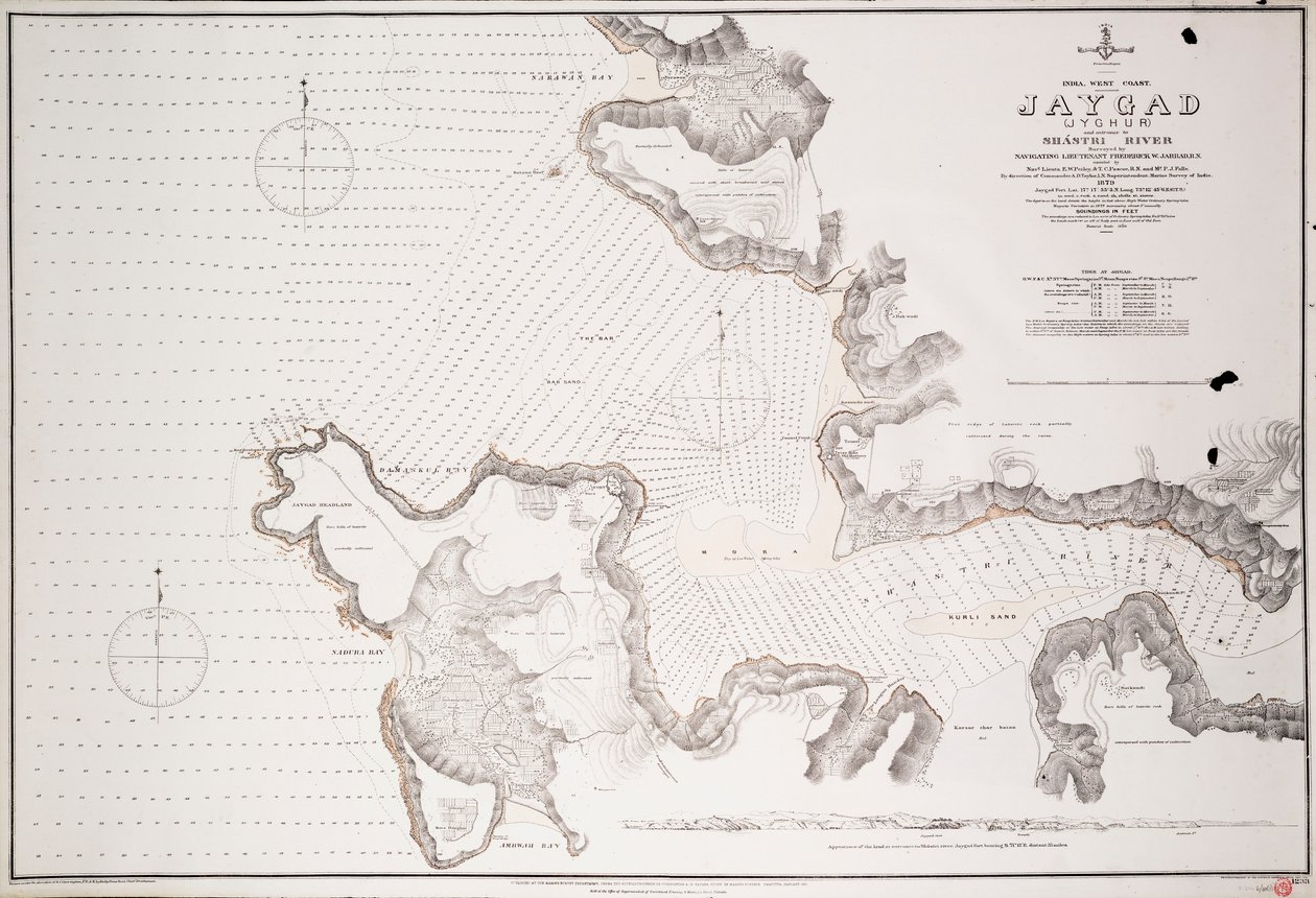 Jaygad (Jyghur) och ingången till Shatri River... av Frederick W. Jarrad