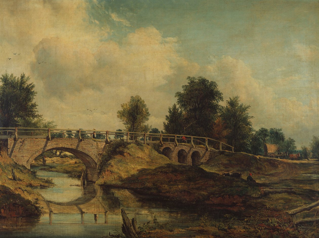 Bron över floden Stour av Frederick Waters Watts