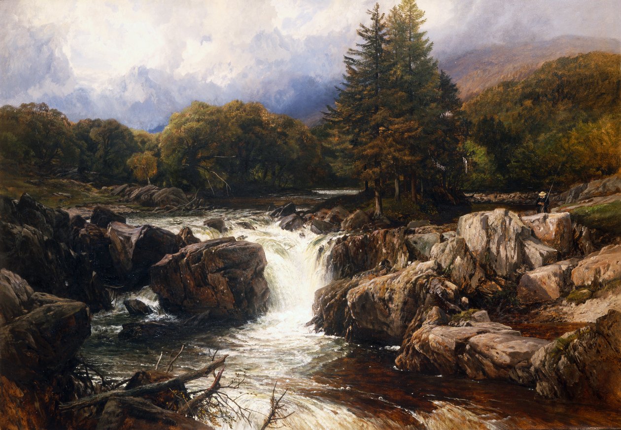 Walesiska flodlandskap av Frederick William Hulme
