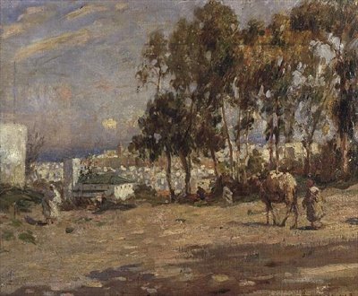 Närmar sig stan av Frederick William Jackson