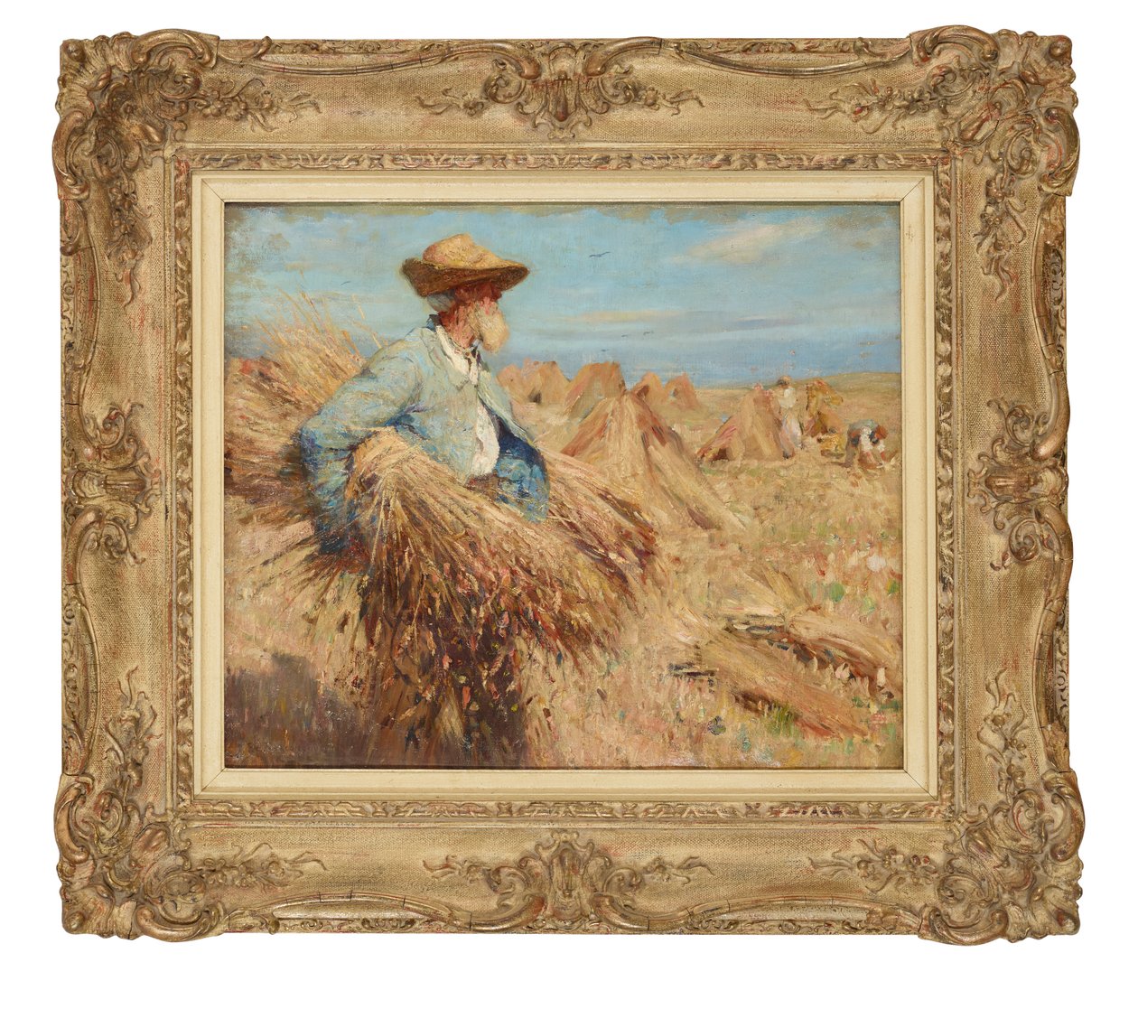 Harvest Time (olja på duk) av Frederick William Jackson