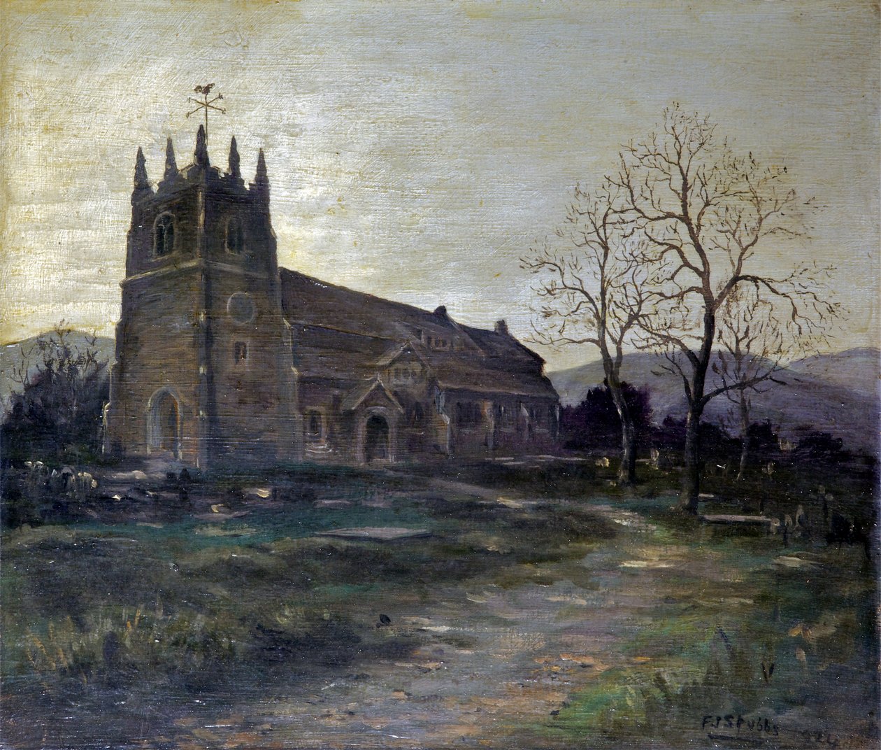 Old Oldham kyrka av Frederick William Jackson