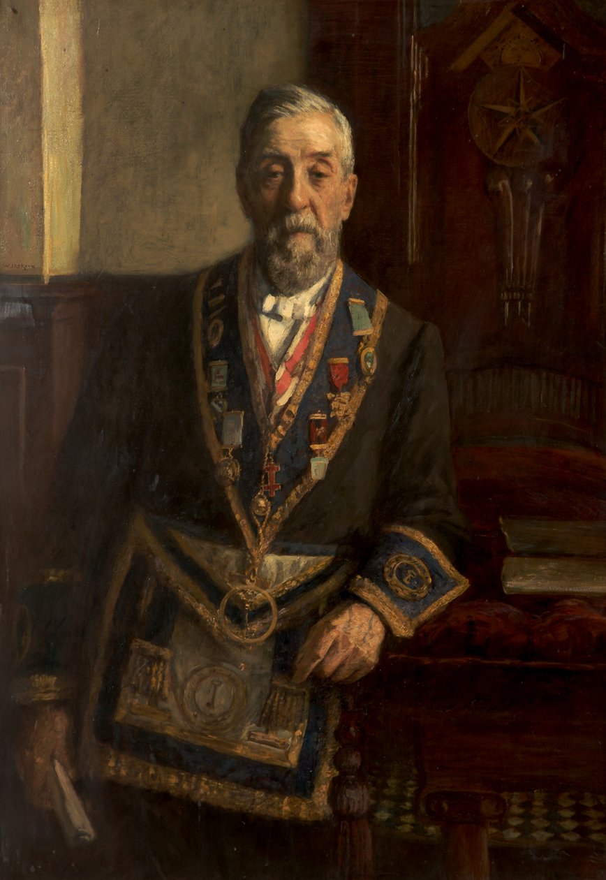 Porträtt av Henry Lees Hollingworth (olja på duk) av Frederick William Jackson