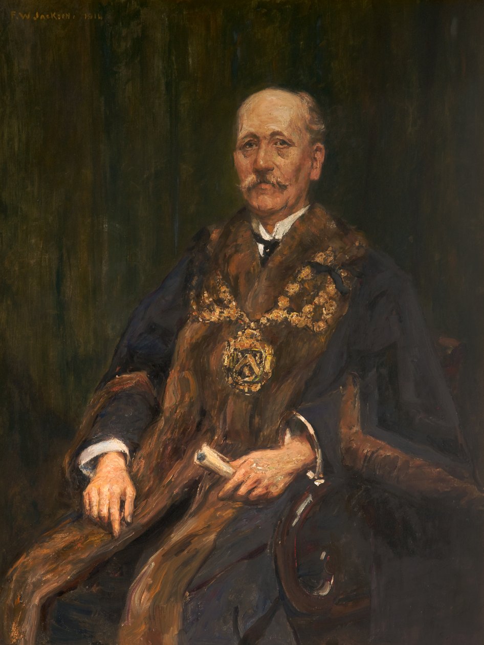 Porträtt av Herbert Wilde, ca 1913-14 (olja på duk) av Frederick William Jackson