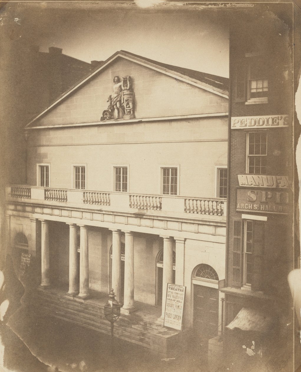 Arch St. Theatre, Arch vid 6th St., Philadelphia,ca. 1859 (foto) av Frederick de Bourg Richards