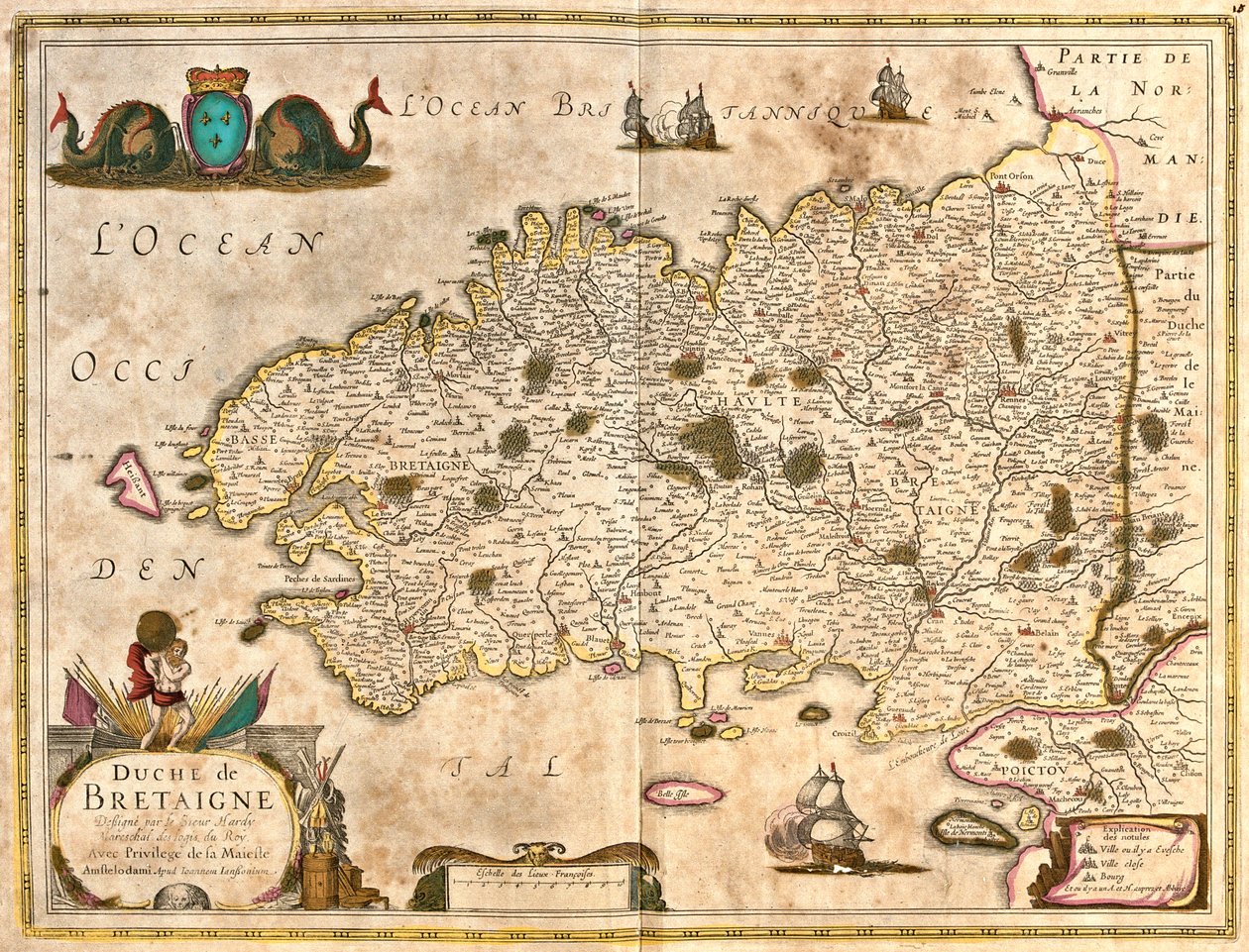 Bretagne, Frankrike av Frederick de Wit