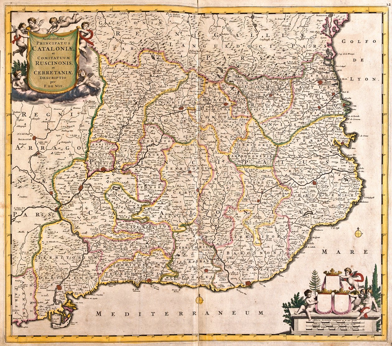 Katalonien, Spanien av Frederick de Wit