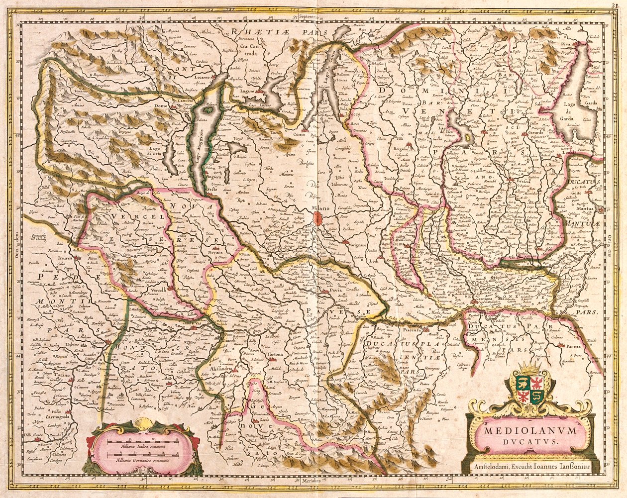 Lombardiet, Italien av Frederick de Wit