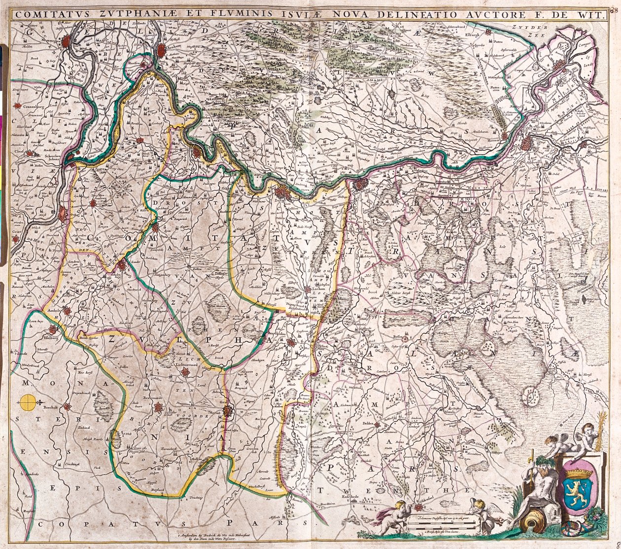Overijssel, Gelderland, Nederländerna av Frederick de Wit
