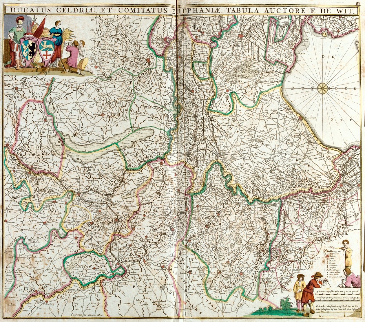 Overijssel, Noord-Holland, Gelderland, Noord-Brabant, Utrecht, Region Flandern, Nederländerna, Belgien av Frederick de Wit