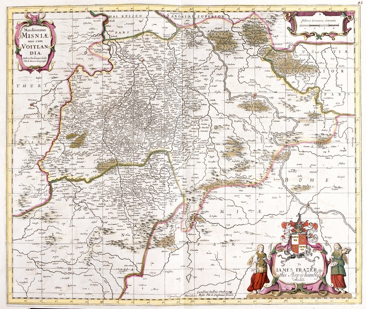 Sachsen, Tyskland av Frederick de Wit