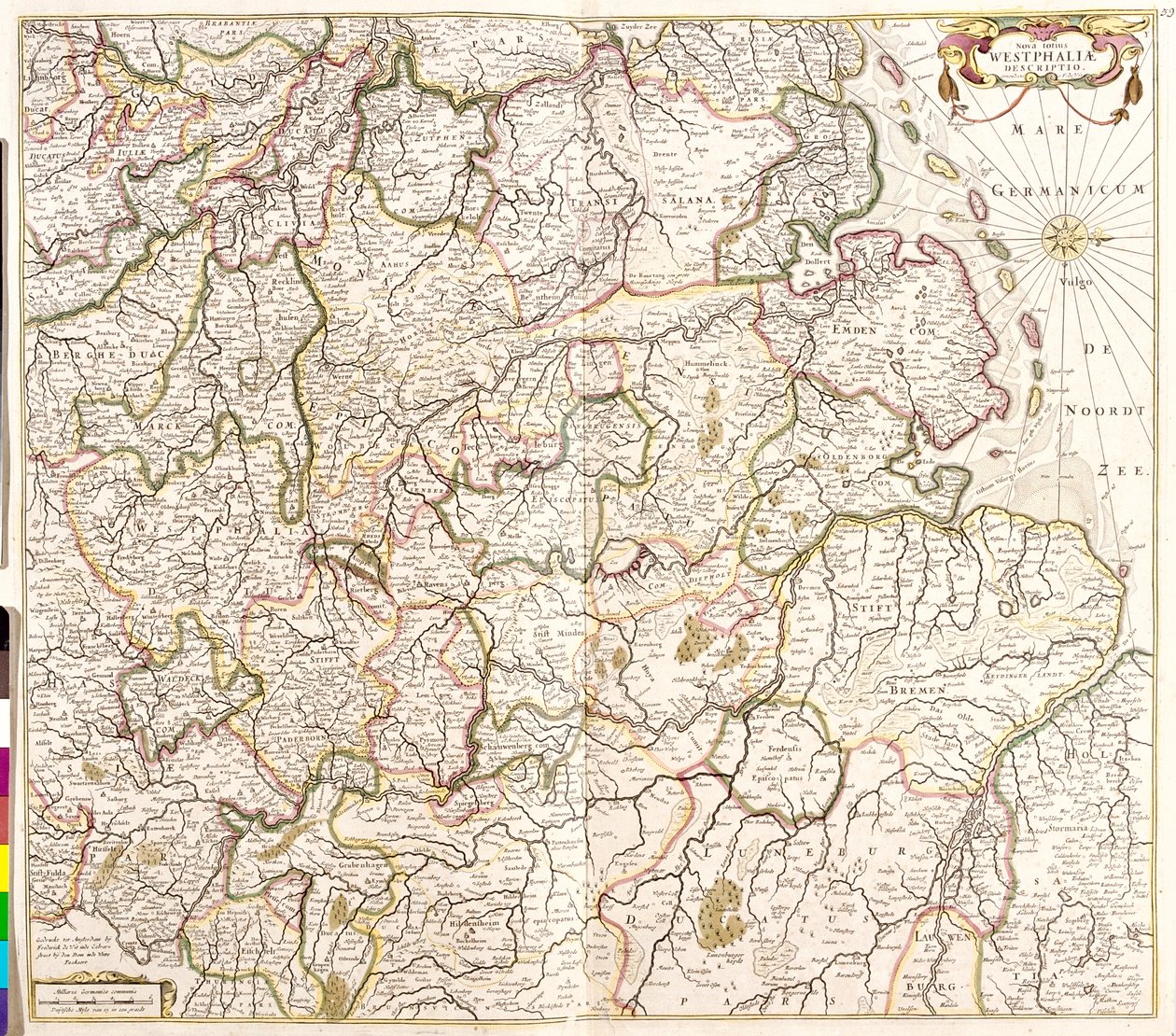 Schleswig-Holstein, Niedersachsen, Nordrhein-Westphalen, Tyskland av Frederick de Wit
