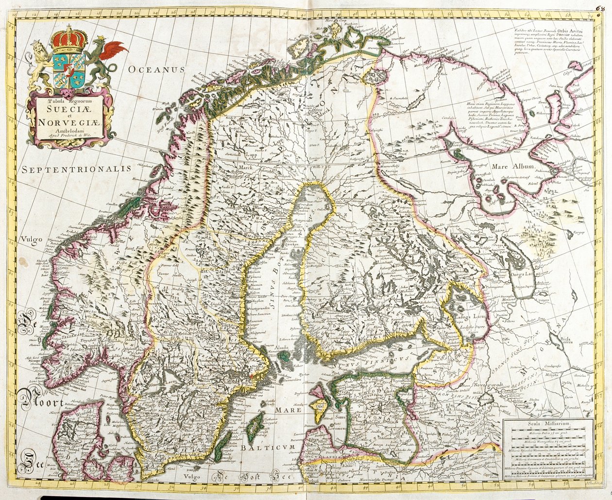 Sverige, Norge, Finland, Estland, Rysslands nordvästra federala distrikt av Frederick de Wit