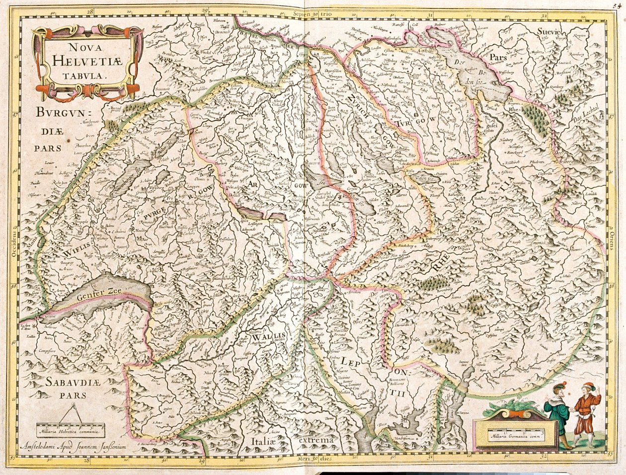 Schweiz av Frederick de Wit