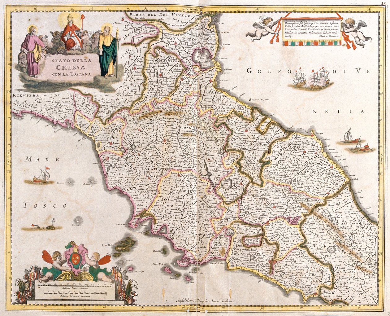 Toscana, Romagna, Umbrien, Marche, Lazio, Abruzzo, Italien av Frederick de Wit