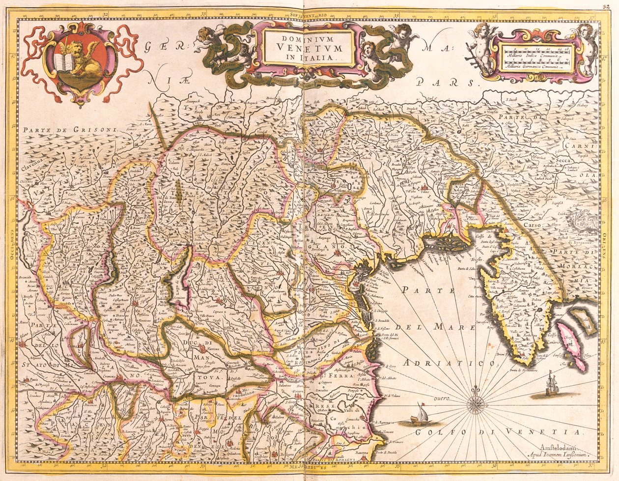 Venetien, Trentino, Friuli, Istrien, Italien av Frederick de Wit