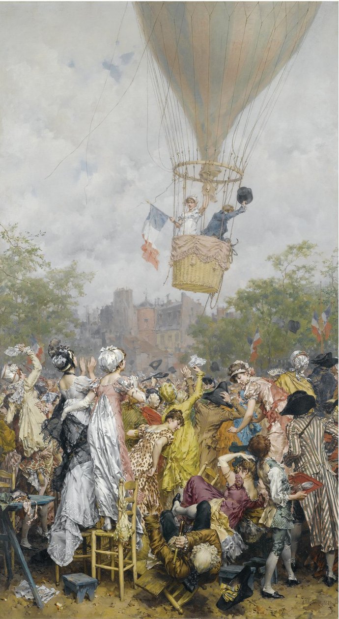 Ballonguppstigning av Frederik Hendrik Kaemmerer