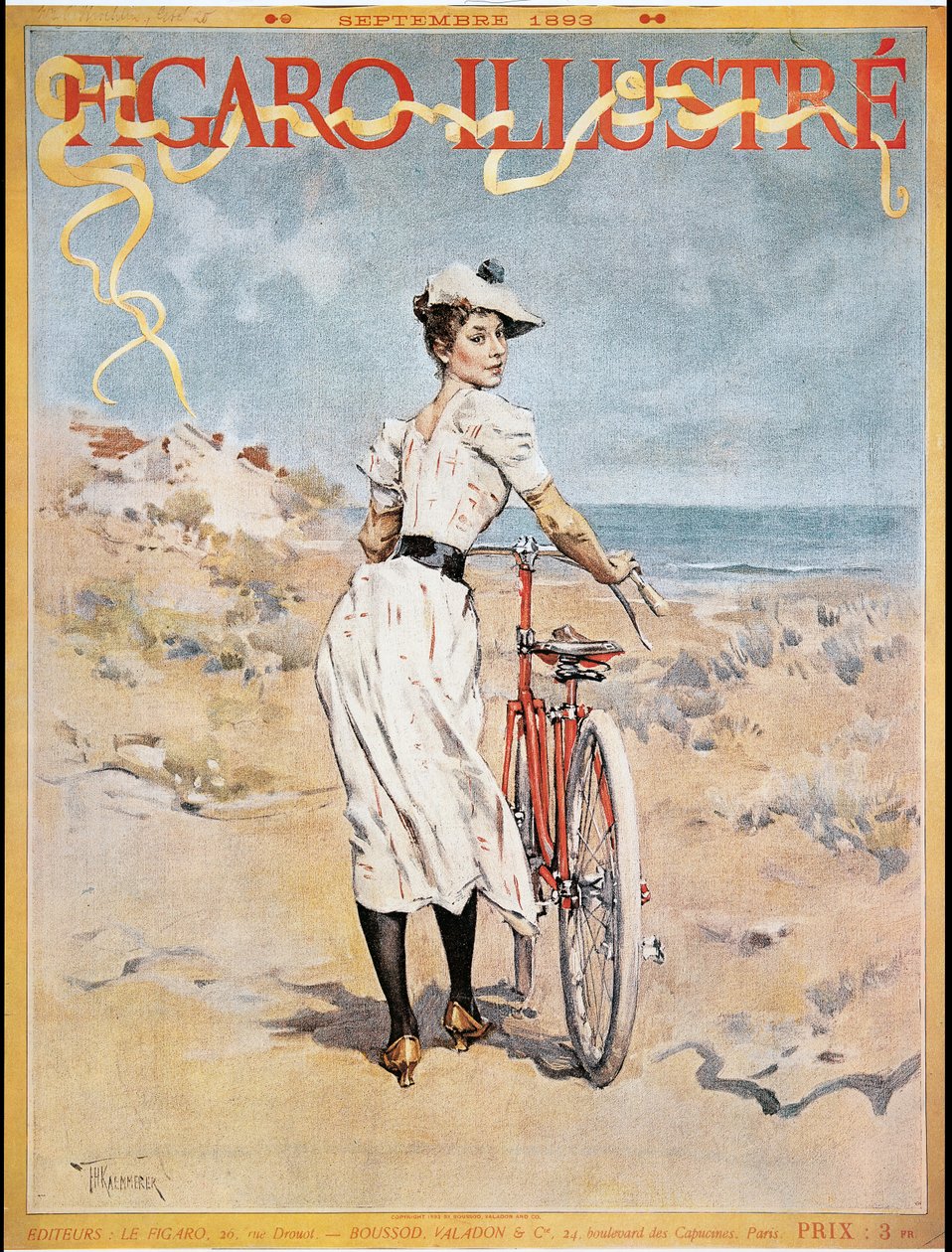 Affisch med reklam för "Figaro Illustre", 1893 av Frederik Hendrik Kaemmerer