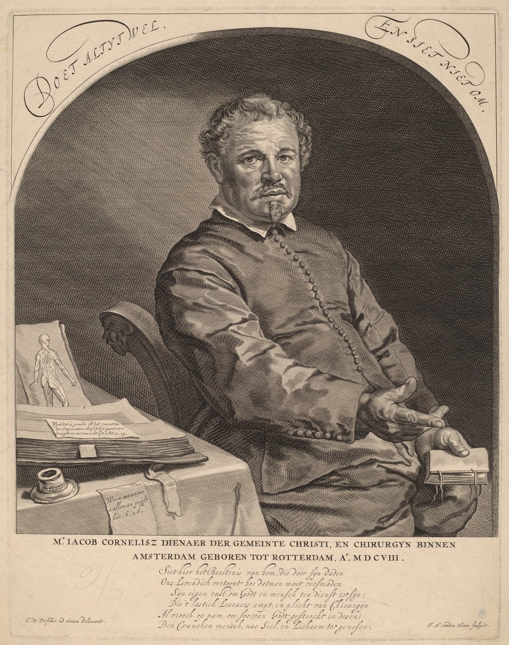 Jacob Cornelius av Frederik Hendrik van den Hove after Cornelis Visscher