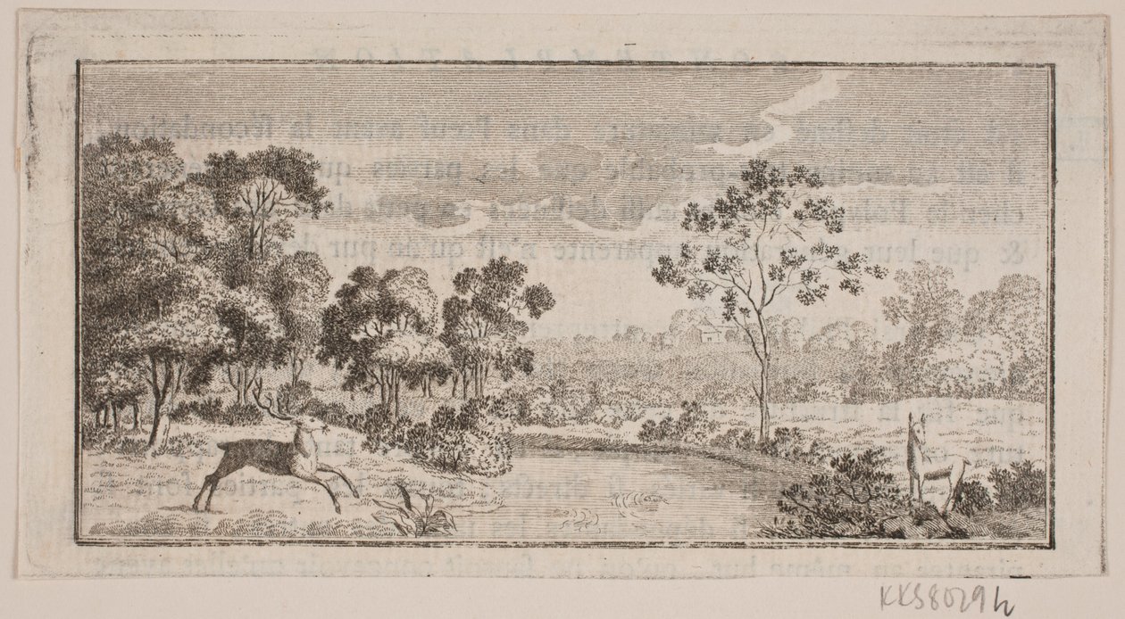 Landskap med rådjur av Frederik Ludvig  Bradt