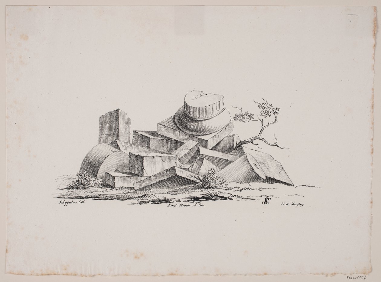 Arkitektoniskt motiv av Frederik Schepelern