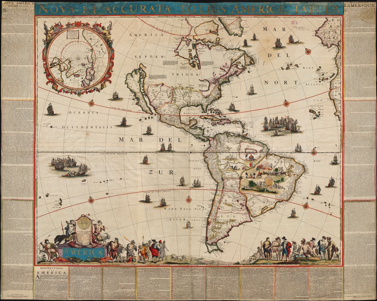Noua och exakt totius Americae tabula av Frederik de Wit