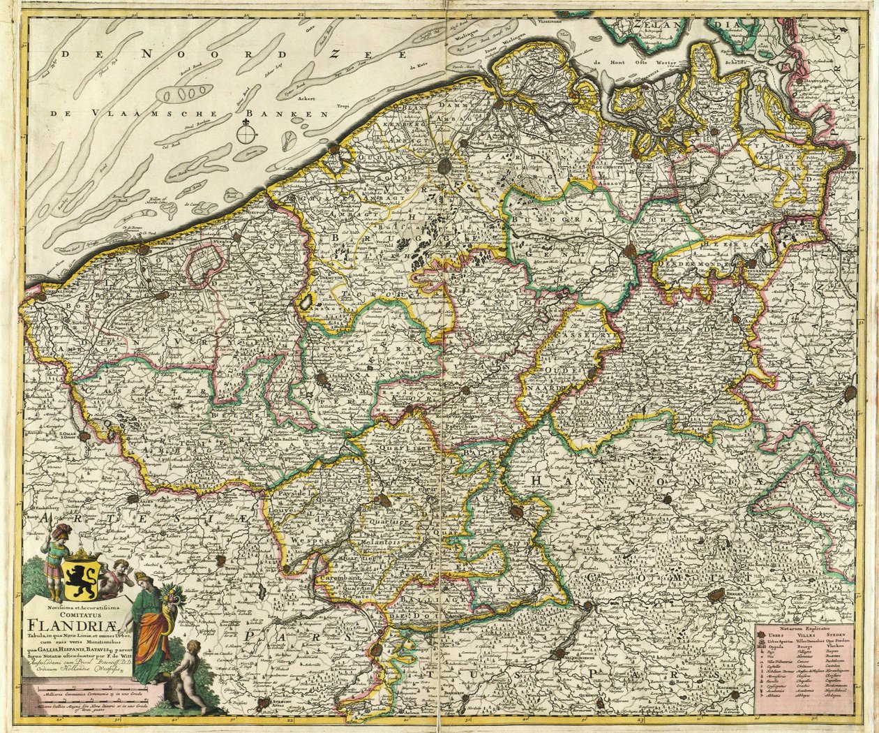 Novissima et Accuratissima Comiatus Flandriæ av Frederik de Wit