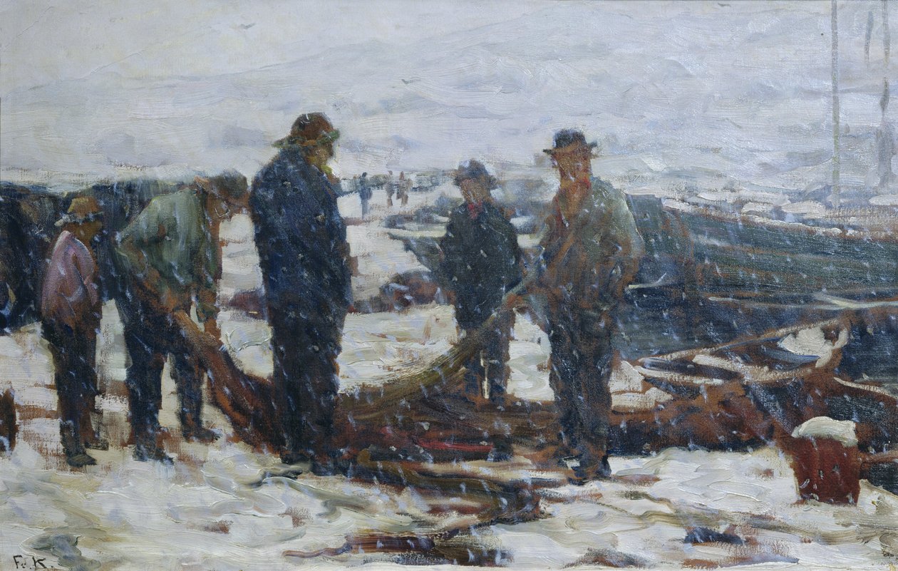 Fiskare, ca 1900 (olja på duk) av Fredrik Kolstoe