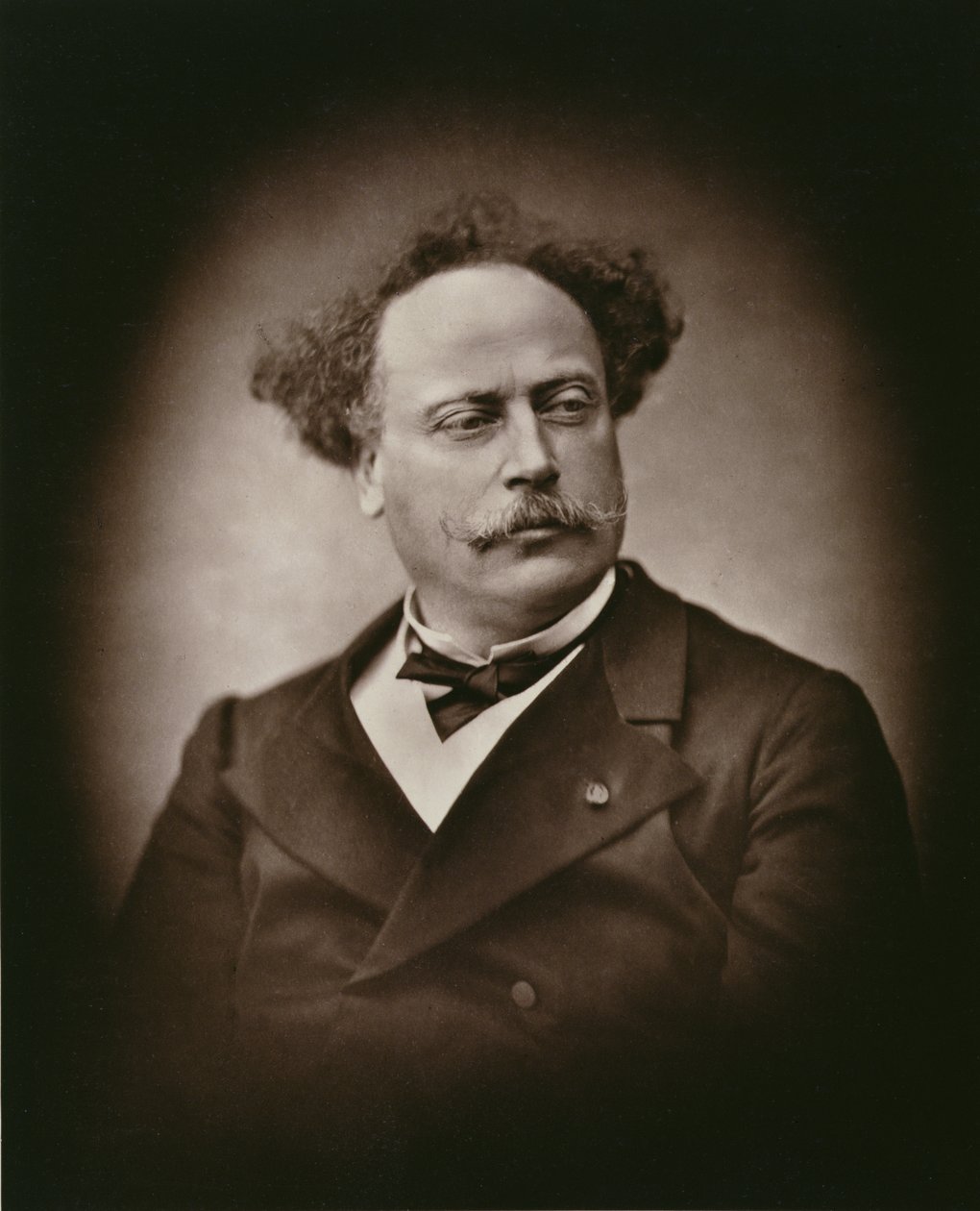 Alexandre Dumas Fils (1824-95), från Galerie Contemporaine, ca 1874-78 av French Photographer