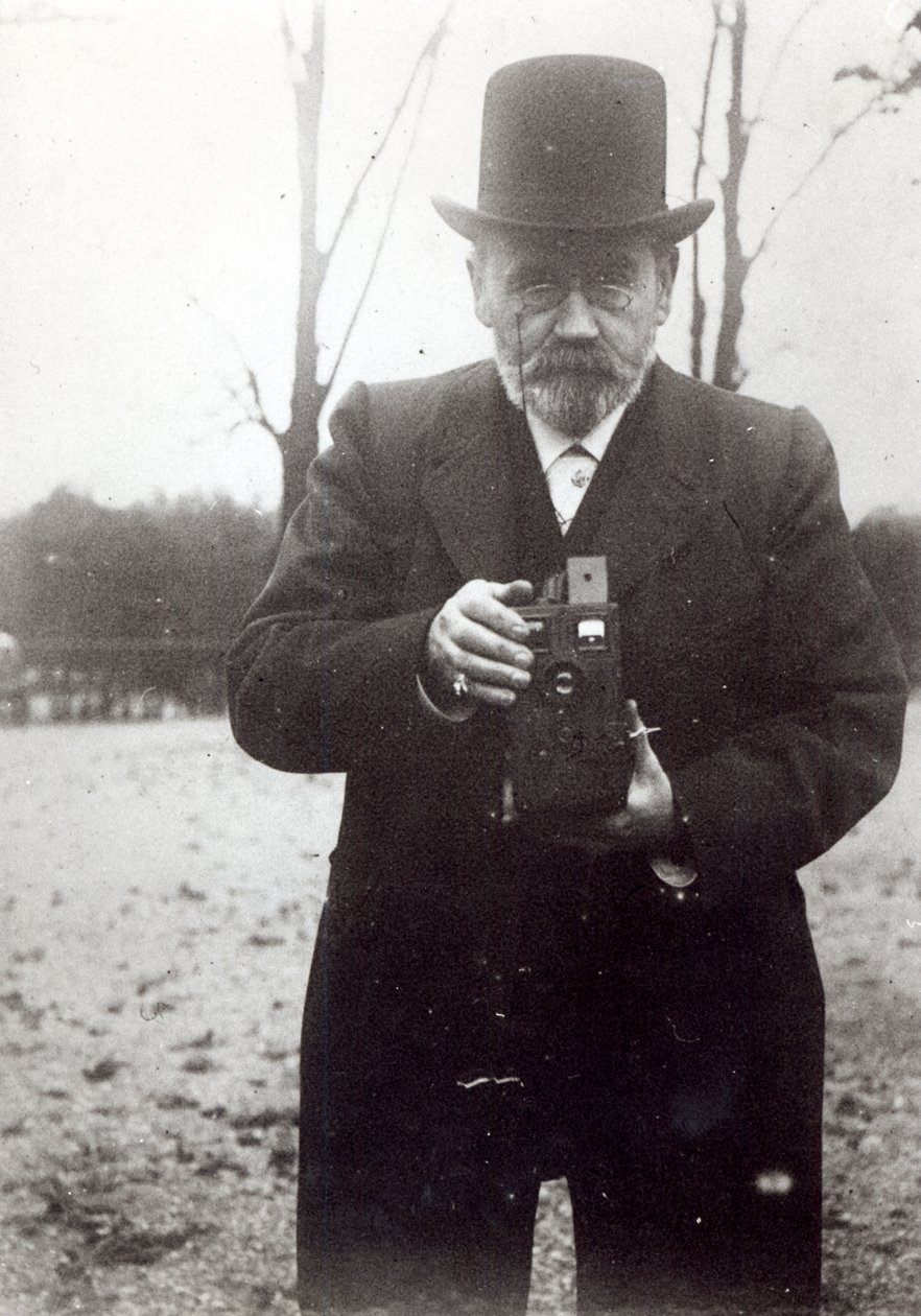 Emile Zola fotograferar av French Photographer