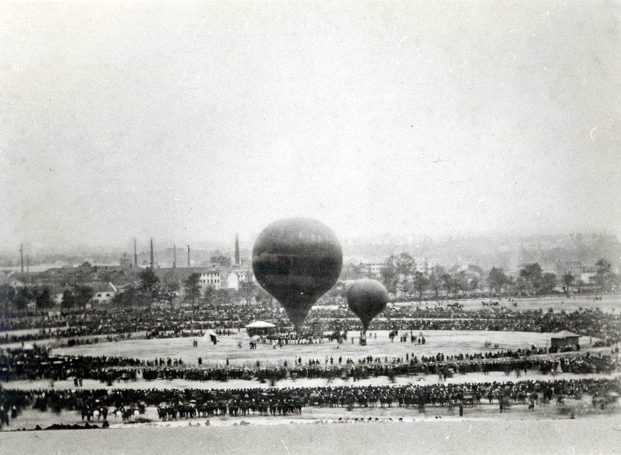 Felix Nadars jätteballong i Paris, ca 1863 av French Photographer