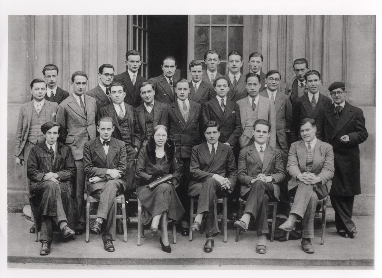 Avgångsklass vid Ecole Normale Superieure, Paris, 1931 av French Photographer