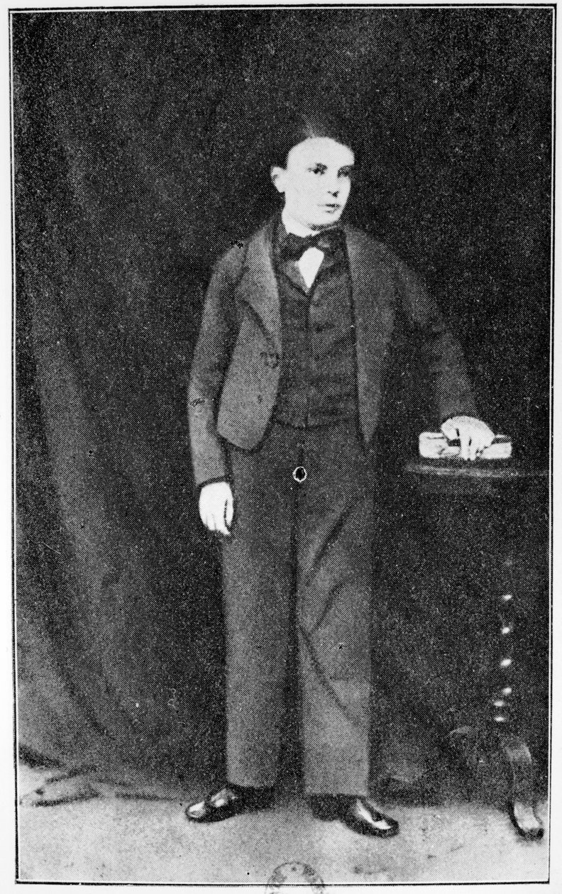 Guy de Maupassant (1850-93) i Fecamp, 9 år gammal, från La Fin de Maupassant av Georges Normandy, publicerad 1927, Paris av French Photographer