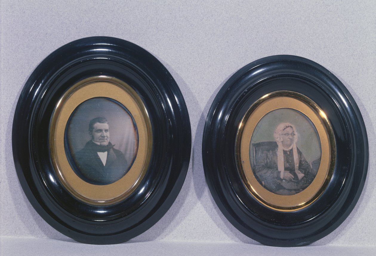 Mor och far till Louis Pasteur (1822-95), ca 1840-50 (daguerreotypi) av French Photographer