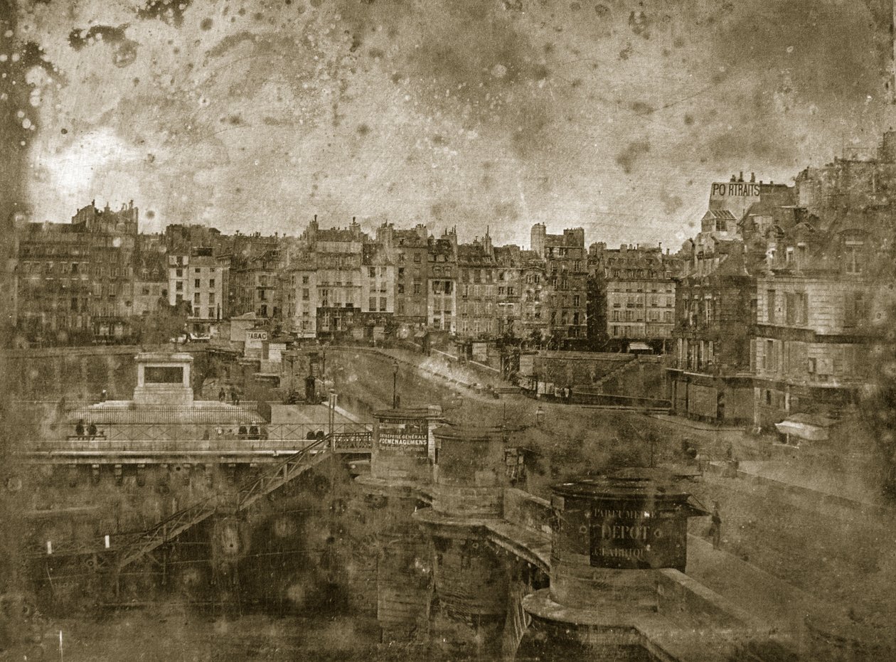 Pont Neuf, Paris, ca 1841 av French Photographer