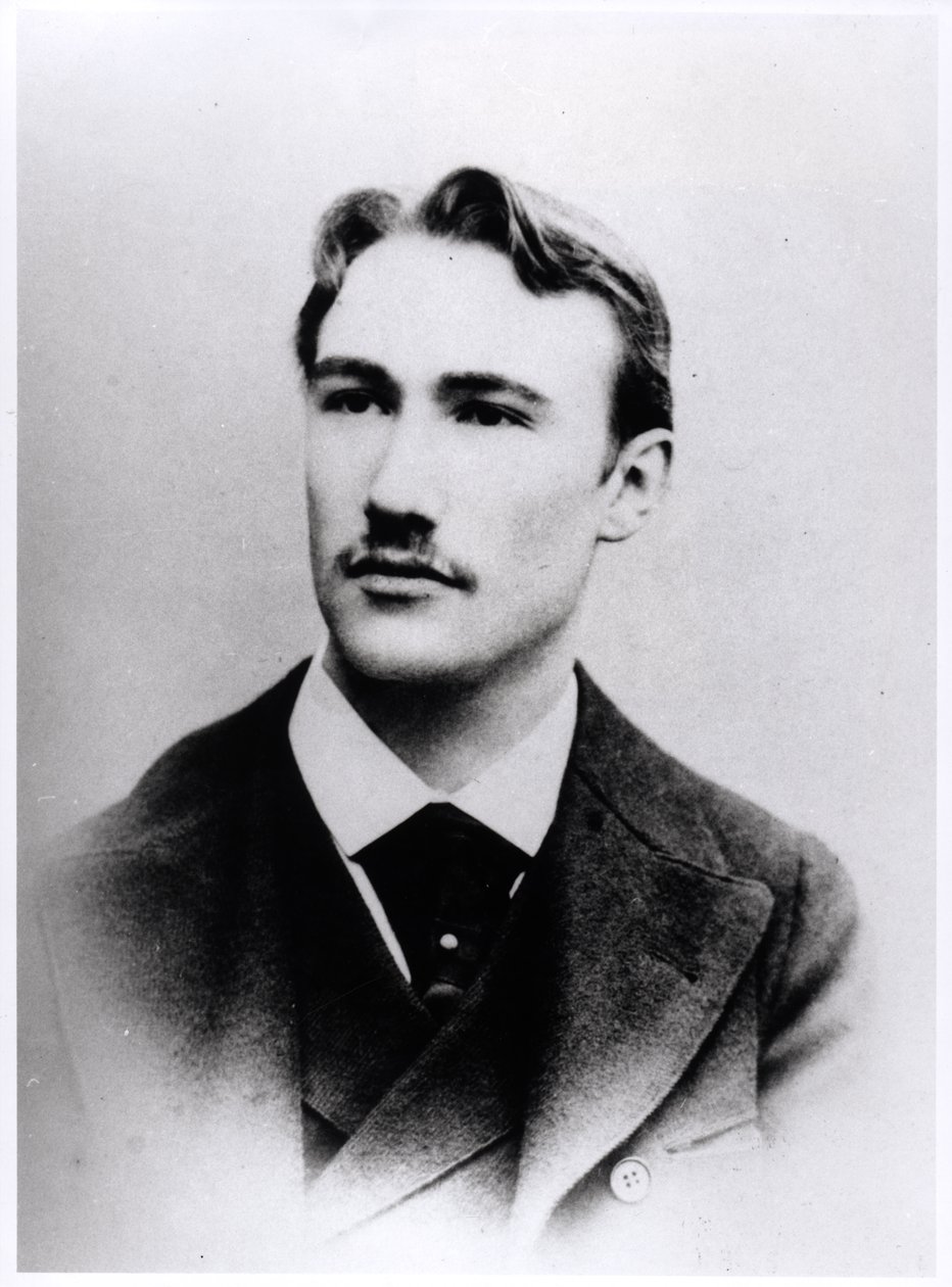 Porträtt av André Gide (1869-1951) 1891-92 av French Photographer