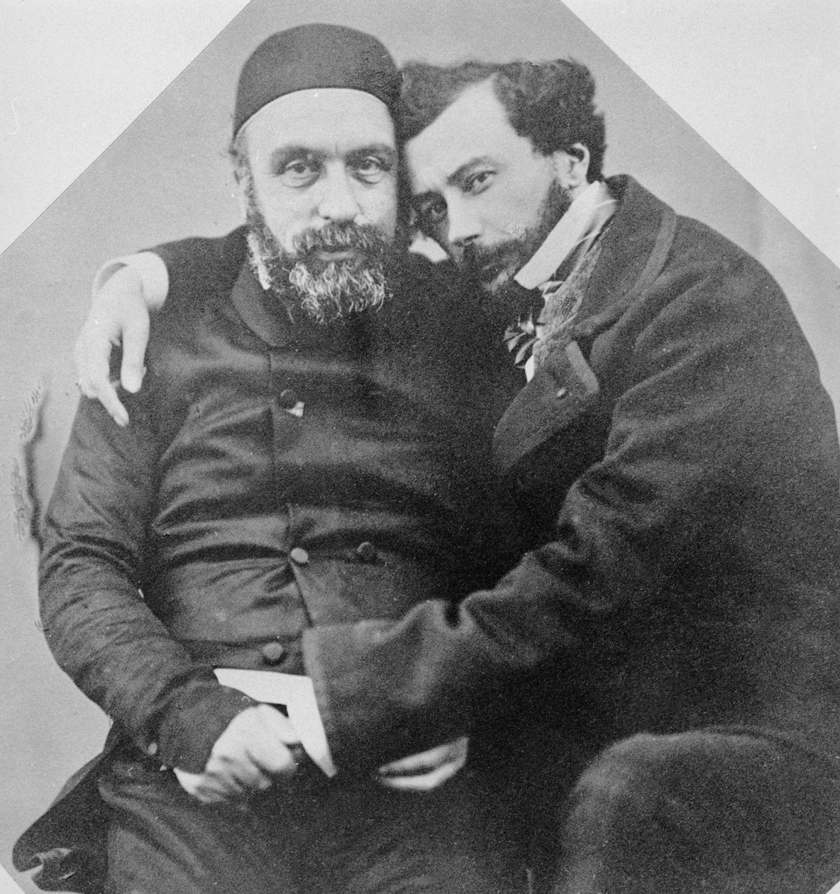 Porträtt av Charles Lambert-Bey (1804-64) och Maxime Du Camp (1822-94) av French Photographer