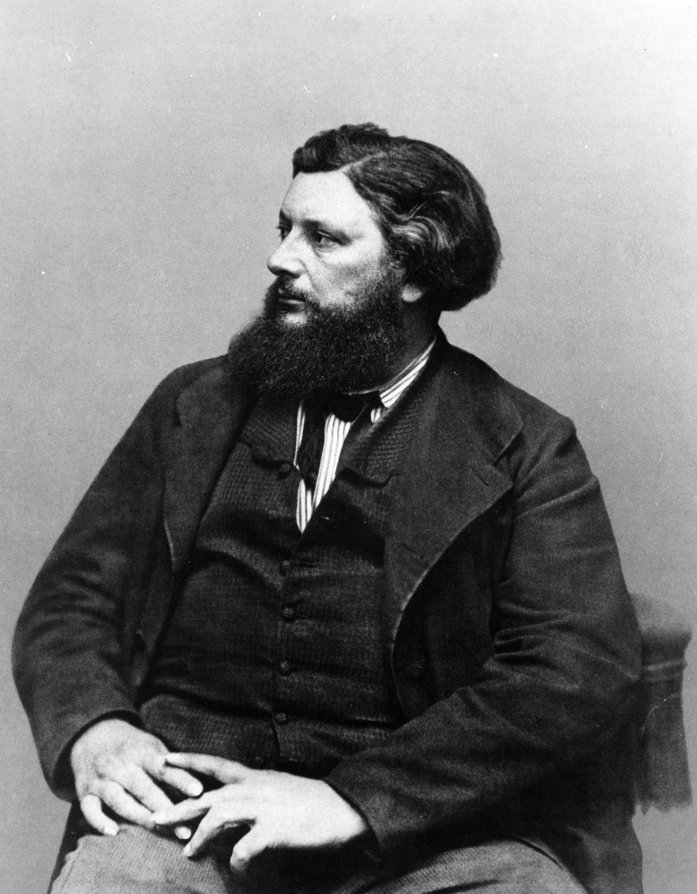 Porträtt av Gustave Courbet, ca 1865-70 av French Photographer