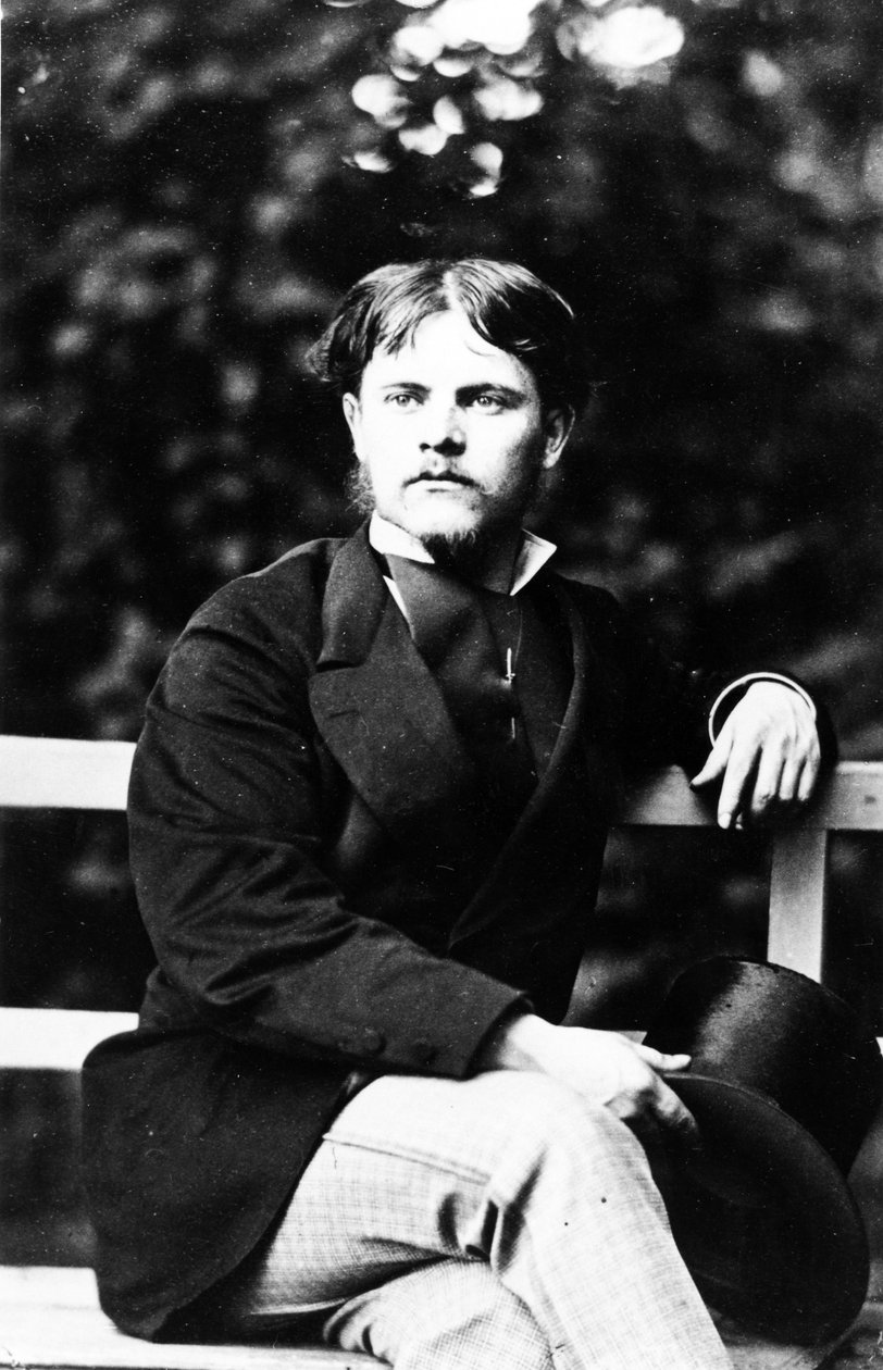Porträtt av Jules Bastien-Lepage, ca 1870-talet av French Photographer