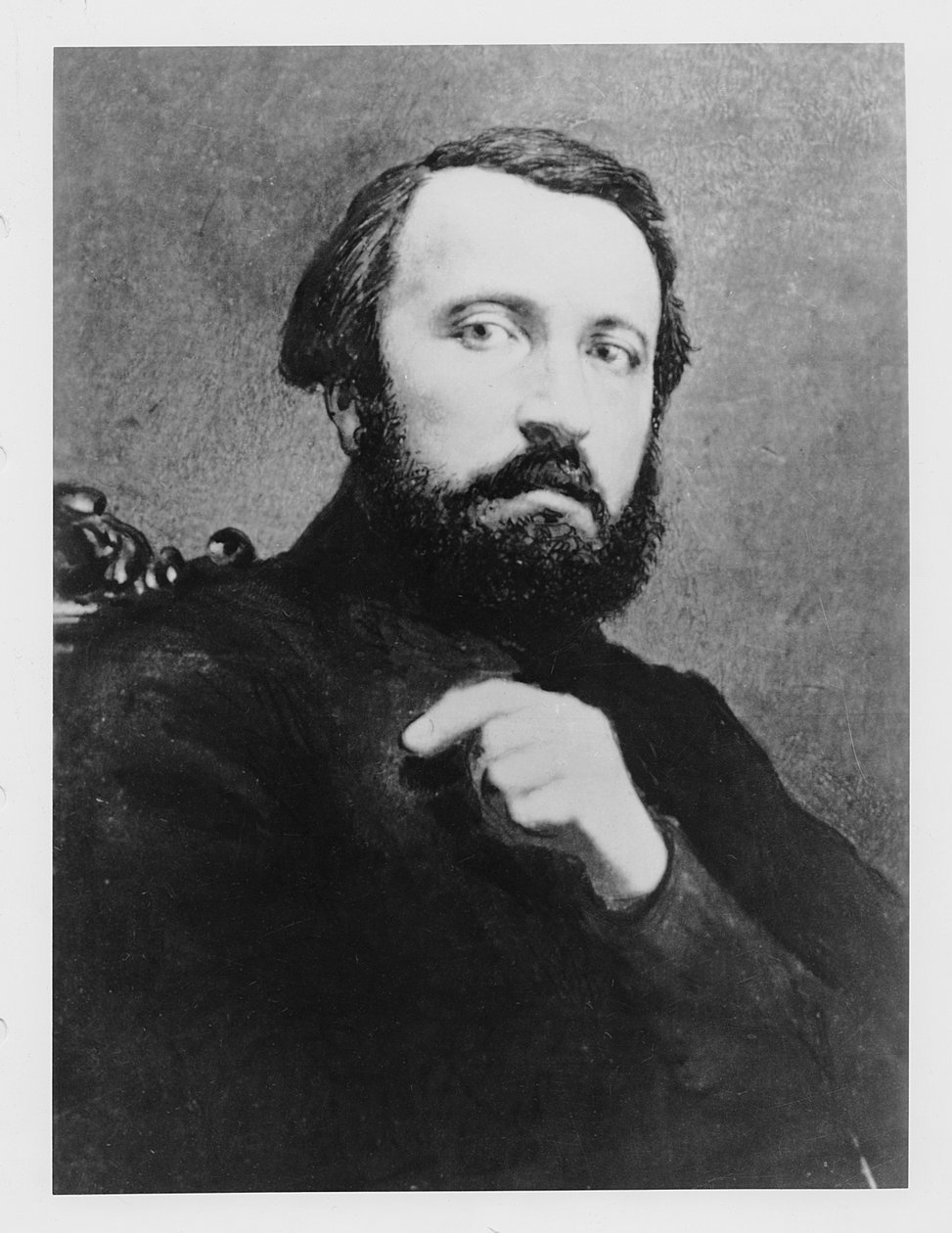 Porträtt av Pierre Larousse av French Photographer