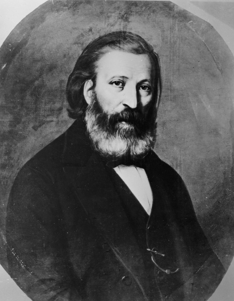 Porträtt av Pierre Larousse av French Photographer