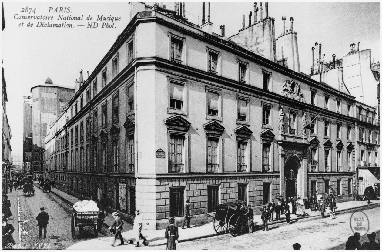 Vykort föreställande Paris Conservatoire, 1906 av French Photographer