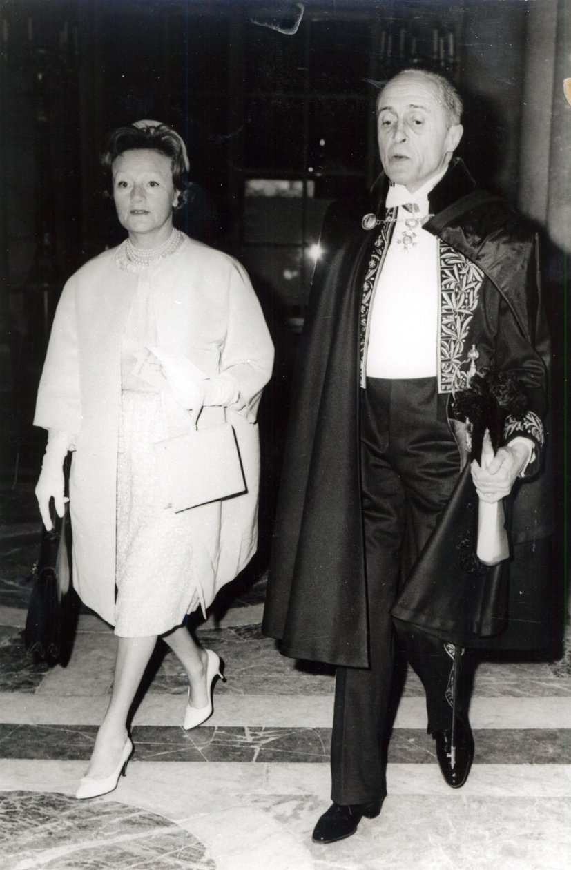 Rene Clair och hans fru Bronya Perlmutter, ca 1960 av French Photographer