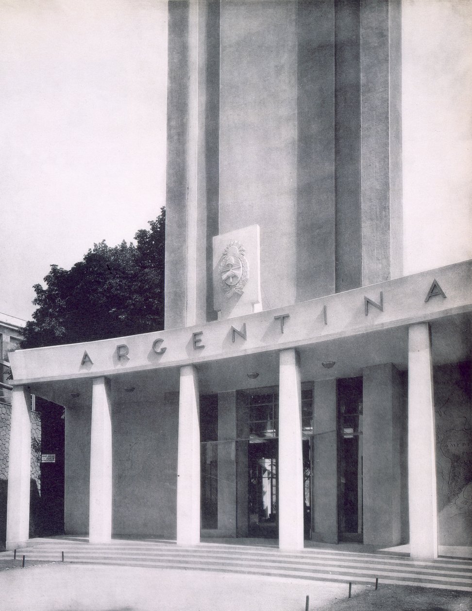 Den argentinska byggnaden på Paris International Exposition, 1937 av French Photographer