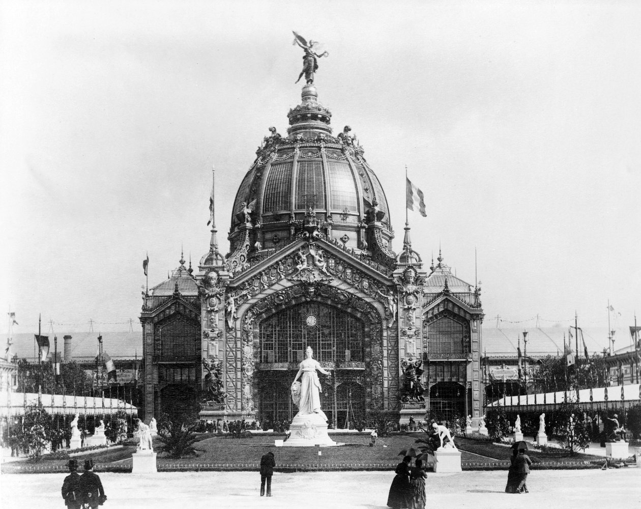 The Central Dome, Paris-utställningen, 1889 av French Photographer