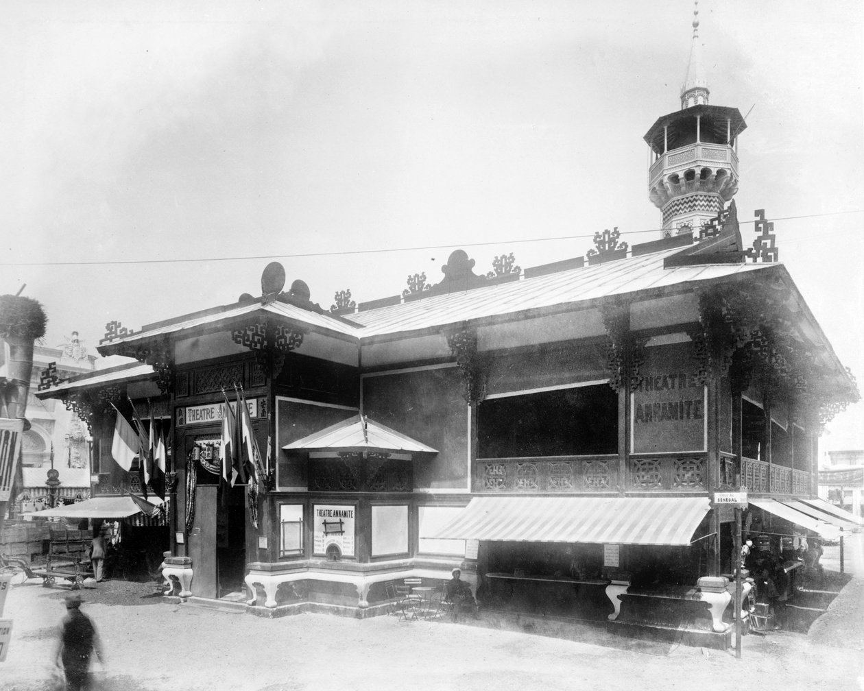 Teater Annamite, Parisutställningen, 1889 av French Photographer