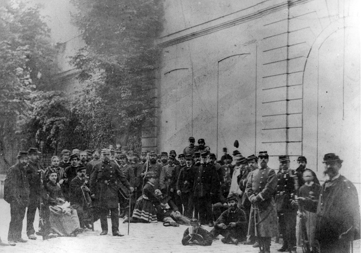 Pariskommunens trupper, 1871 av French Photographer