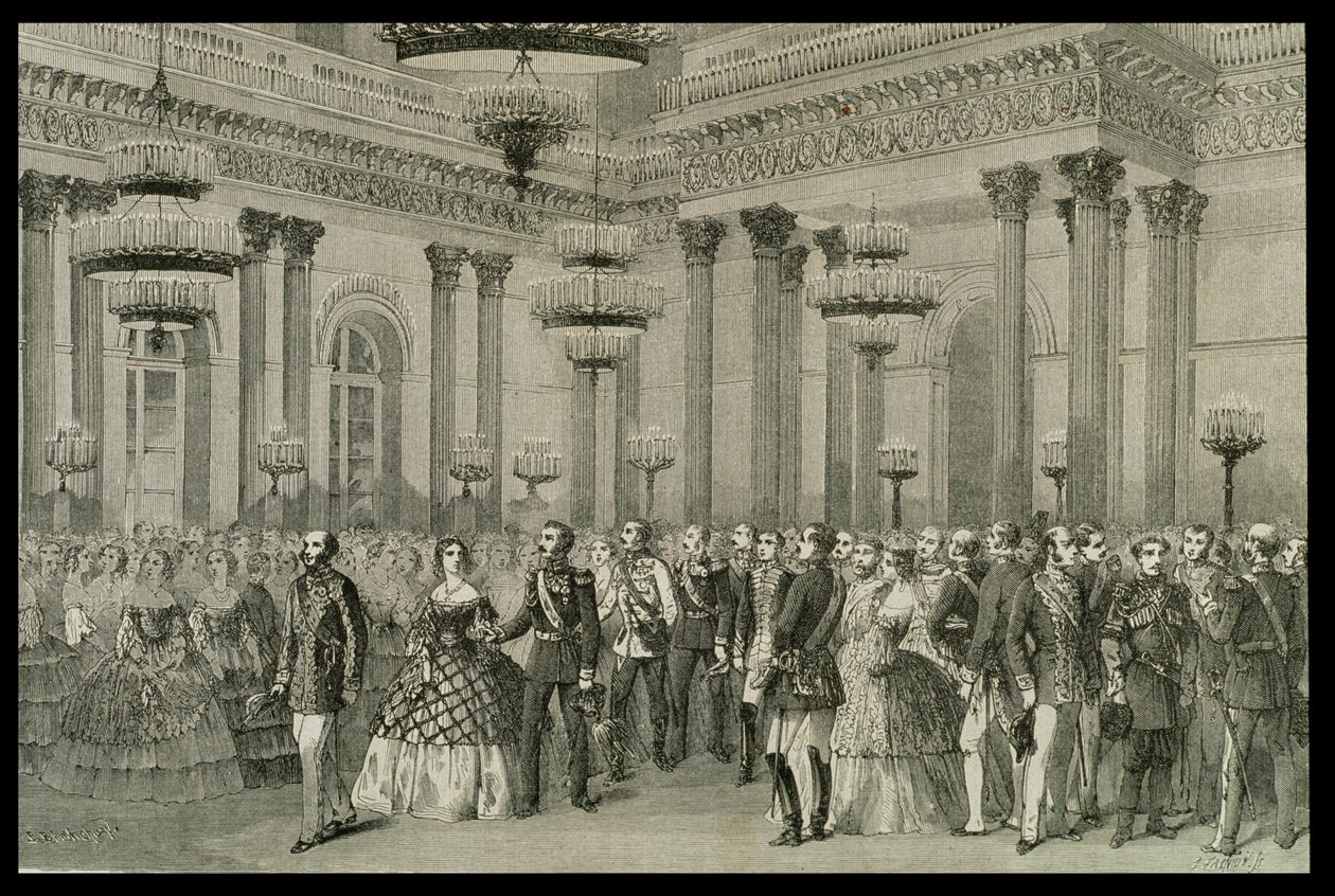 En Sankt Petersburgsbal på 1860-talet av French School