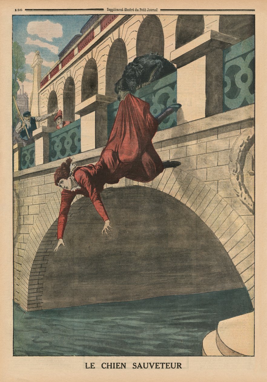 En räddande hund, framsidans illustration från 